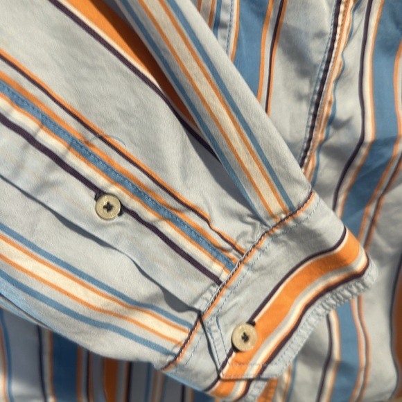 Vintage Tommy Hilfiger Y2K Women’s Pocketed Striped Button Up Size 12 - Picture 8 of 14